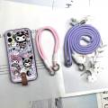 Durable Silicone Phone Case For iphone 11 Pro Max/ip11Pro Max Crossbody Back Cover Necklace Cartoon Waterproof Soft case. 