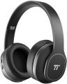 TaoTronics Active Noise Cancelling Bluetooth Headphones, Durable Over Ear Headphones with Soft Protein Ear Pads & 24 Hour Playtime, Foldable, C VC 6.0 Noise Cancelling Mic Wireless Headphones [BH047 Upgrade]. 