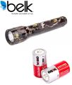 Single White LED HEAVY DUTY TORCH Powerful LED Flashlight Lamp (2 x C TYPE BATTERIES INCLUDED). 