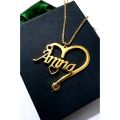 Customized Name Necklace Name Locket Get Any Personalized Name Necklace for Gift Item. 