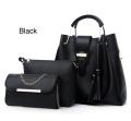3-PC Ladies bags Handbag Set - Soft PU Leather Tote, Crossbody & Clutch Bags. 