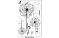 [zooyoo] Large Black Dandelion Flower Wall Stickers Home Decoration Living Room Bedroom Furniture Art Butterfly Murals. 