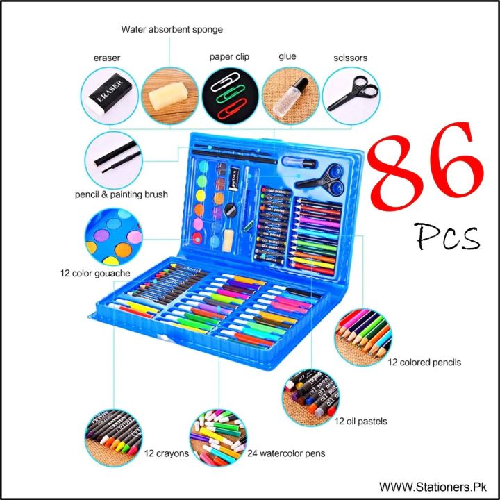 Kids%20Art%20Coloring%20Kit%20or%20Color%20Kit%20Art%20Book%20Craft%20Set%20Artiest%20Kit%20Art%20Set%20for%20kids%20Painting%20School%20Kit%20or%20Princess%2042%20PCS%20Multi%20Colouring%20Kit/Set%20With%20Button%20Box%20or%2048pcs%20kit%20or%2068pcs%20kit%20or%2086pcs%20kit%20or%20%20150pcs%20kit%20-%20Image%202