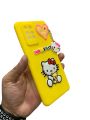 Infinix Note 10 Pro New Soft Matte Hello Kitty Case With Chain Mobile Phone Cover. 