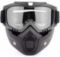Motorcycle Helmet Mask, Windproof Motorcycle Riding Goggles, UV Protection Bike Mask. 