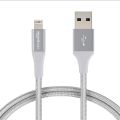 iPhone 2 Meter Data Cable Amazon Basics Double Nylon Apple Certified. 