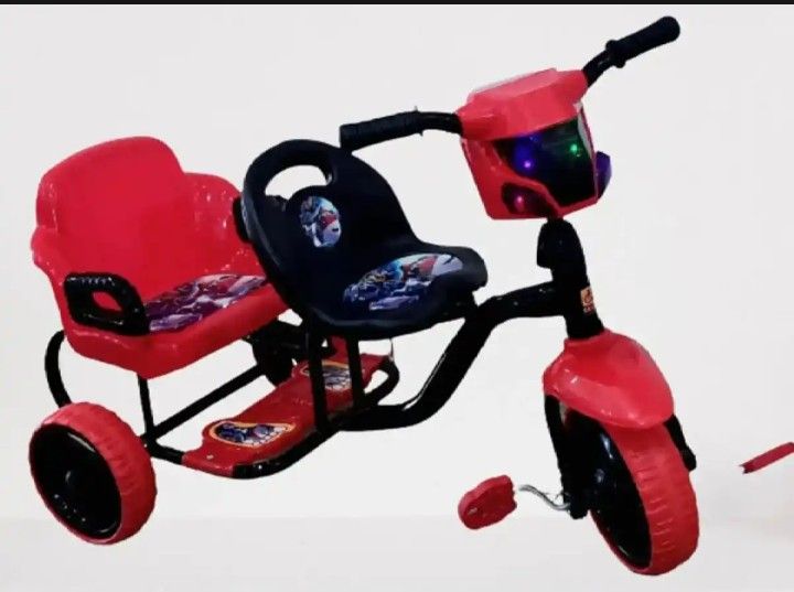 Kids%20Tricycle%20Double%20seat%20with%20Fiber%20Material%20Made%20With%20Music%20And%20lights%20-%20Image%202