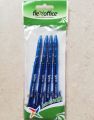 FlexOffice Retractable Smooth Ink Pen 1.0 mm - Pack of 4. 