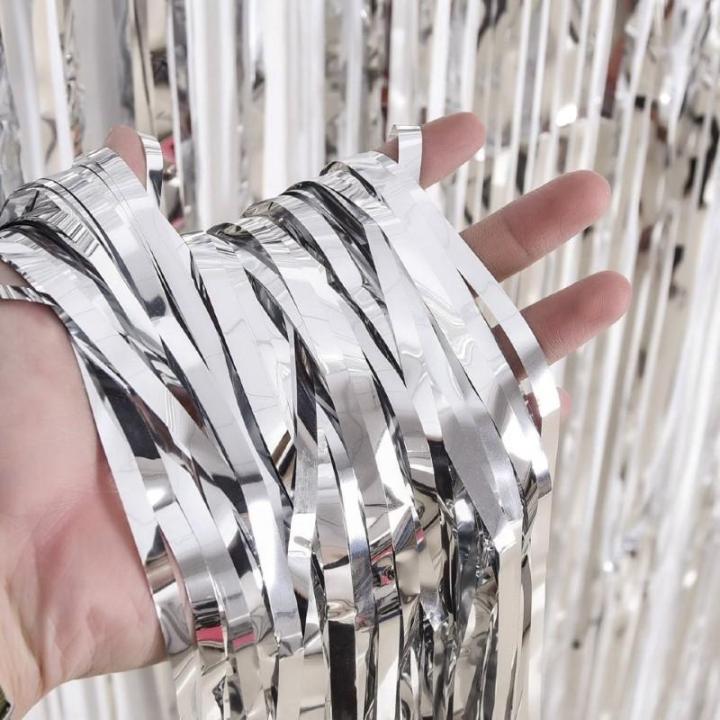 Silver%20Metallic%20Tinsel%20Foil%20Fringe%20Curtains%203.2ft%20x%206.5ft%20Backdrop%20Photo%20Booth%20Silver%20Metallic%20Foil%20Curtain%20for%20Birthday,%20Wedding,%20Bridal%20Shower,%20Baby%20Shower,%20Anniversary%20Party%20Decoration%20-%20Image%204