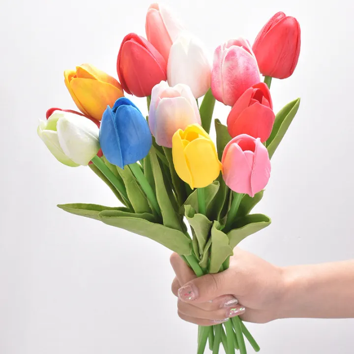 3/5/10PCS%20Artificial%20Real%20Touch%20Flowers%20Tulip%20Bouquet%20Decor%20Tulips%20Flower%20for%20Home%20Wedding%20Decorations%20-%20Image%203