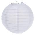 White Chinese/Japanese Paper Lantern/Lamp 8 inch Diameter. 
