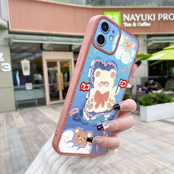 JIUMOO%20Case%20For%20OPPO%20A95%204G%20Case%20Beauty%20Colorful%20Oil%20Painting%20Bear%20Thin%20Shockproof%20Square%20Edge%20Silicone%20Casing%20Full%20Lens%20Cover%20Camera%20Protect%20Cases%20Softcase%20-%20Image%202