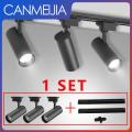 1PC COB Track Light Spot Light 30W Ceiling Light Track Lamp For Living Room Clothing Store Home Decoration Lighting Black/White. 