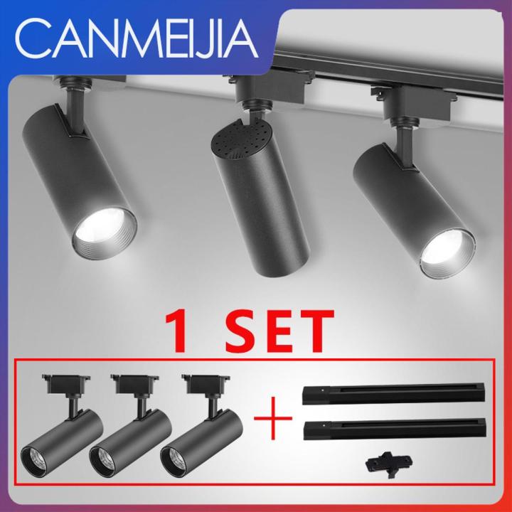 1PC COB Track Light Spot Light 30W Ceiling Light Track Lamp For Living Room Clothing Store Home Decoration Lighting Black/White