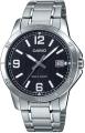 Original Casio - MTP-V004D-1B2UDF - Stainless Steel Wrist Watch for Men. 