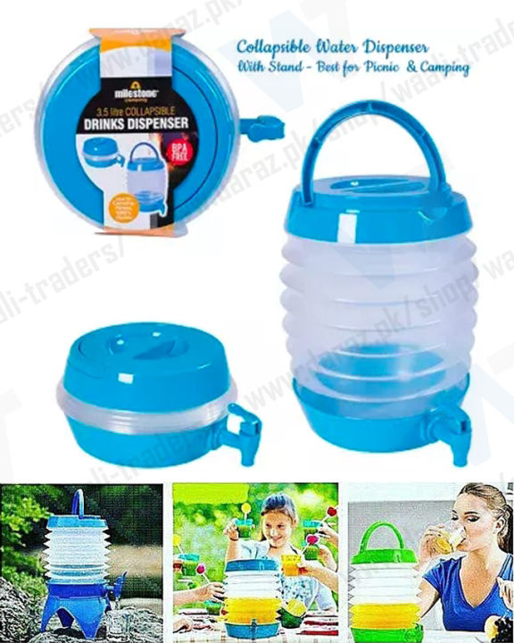 Light Weight and Portable Foldable Water Cooler For Camping and Drink Dispenser - Picnic Water Dispense