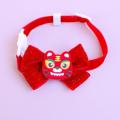 Pet Cat Dog Chinese Style Clothes Spring Festival Cape Neck Red Envelope Christmas Day New Year Collar Bow Tie Costume Products. 