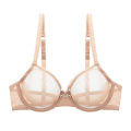 New Red Transparent Bras For Women Plus Size Lingerie Push Up Lace Mesh Girls Bra Top See Through White Black 40 42 A B C D. 
