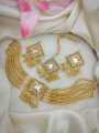 TRADITIONAL PAKISTANI CHOKER NECKLACE , EARRINGS & BINDIA | TEEKA JEWELLERY SET. 