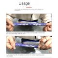 Easy To Peel Self Adhesive Badminton Racket Head Protection Anti-Friction Badminton Accessories Racket Frame Protector Racket Line Protection Racquet Guard Sport Equipment. 