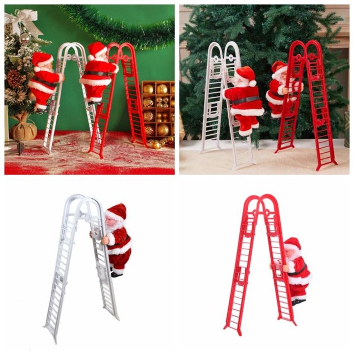 Christmas Supplies Climbing Rope Electric Santa Claus Climbing Ladder Parachute Twerk Santa Claus Dance Tree Twerk Climbing Ladder Santa Claus ChristmasTree Ornament