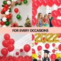 50pcs 9 inch Latex Red Balloons without shinny for wedding  Helium Balloon Party Decorations For Halloween Christmas Thanksgiving Baby Shower Birthday Party. 