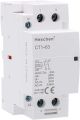 Heschen Household AC Contactor, CT1-63, 2 Pole Two Normally Open, AC 220V/240V Coil Voltage, 35 mm DIN Rail Mount. 
