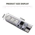 T10 CAR PARKING LIGHT MULTI RGB LED Bulb With Remote. 