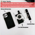 Emily in Paris 3D retro camera case for iPhone 15 Pro Max 14 13 12 11 pro Max X XR XS Max 8 plus lanyard camera shockproof cover. 