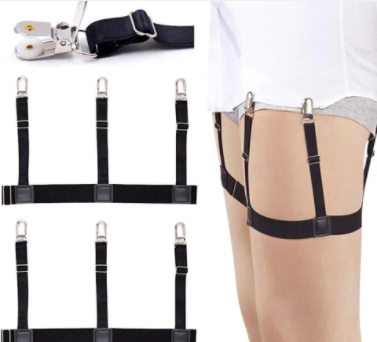 2PCS%20Adjustable%20Men's%20Shirt%20Stays%20Garters%20Elastic%20Nylon%20Adjustable%20Slim%20Fit%20Shirt%20Holders%20Crease-Resistance%20Belt%20Stirrup%20Style%20Suspenders%20-%20Image%204