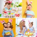 Fun Easter Fake Tattoo Child Sticker Easter Bunny Cartoon Tattoo Temporary Body Sticker Body Face Tattoo Decor for Party Arm Waterproof Body Stickers DIY Art Sticker. 