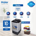 Haier -13kg Washing Machine / Single Tub Washer / Semi Automatic / HWM 130-1217 ( Virgin Plastic / Compact Design / Wide Voltage Range ) 10 Years Warranty. 
