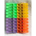 Pack of 20 - Random Color Plastic Mini Cloth Clips, Clothes Pegs/Chimti, Plastic Cloth Hanging Clips. 