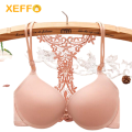 Xeffo Sexy Front open Bra Lingerie Push Up Bra Lace double PaddedBra for women. 