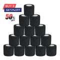 1/6/10 pcs black Gauze Medical Bandage Self-adhesive Breathable Elastic Bandages for Sports Fixing Finger Wrist Leg. 