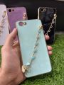 Vivo Y81 / Y81i Back Cover + Love Heart Bracelet Chain Luxury 6D Plating Soft Case Camera Lens Protection - Vivo Y81 / Y81i Girls Back Cover. 