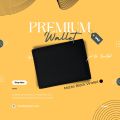 Premium Leather Wallet - 12 Pockets, Compact, Durable, Ideal for Gifts - Genuine Leather Men's Purse - Matte Black Wallet - Bifold [Compact Size]. 