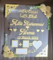 J&K Nikkah thumb board /frame customized. 