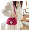 Cute Crane Machines Doll Plush Toys Shoulder Portable Crossbody Pillow Bag Strawberry Bear Melody Clow M Bag. 