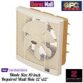 GFC Fan Wall Exhaust 8 Inch Off White Color Pure Copper Wire(Note: Wall Hole requirement 10 inch x 10 inch. 