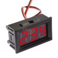 Digital DC Voltmeter 2 Wire 3-Digit LED Display Panel Volt Meter 5-120V. 
