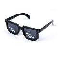Thug Life Mosaic Glasses Cigar Gold chain Men Women 8 Bit Coding Pixel Trendy Cool Super Party Funny Vintage Shades Eyewear Toy. 