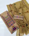 Pashka Balochi Style Embroidery 3 Piece Suit for Women & Girls. 