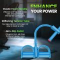 Elastic Sit Up Pull Rope Dual Spring Tension Foot Pedal Abdomen Leg Exerciser Tummy Trimmer Equipment Bodybuilding Expander for Fitness Yoga Training. 