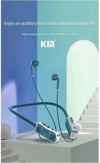 Kin KL50 Bluetooth Neckband Earphones, 48 Hours Playtime, LED Display ...