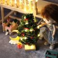 1/12 Dollhouse Miniature Led String Lights Dollhouse Christmas Tree Decor For Festival Xmas Accessories Decoration. 