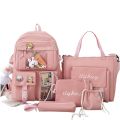 5 Piece New Unique Design Backpack For Girls. 