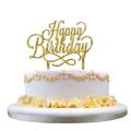 New Happy Birthday Acrylic Cake Topper Card Anniversary Birthday Party Cake Decoration. 