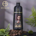 DR.RASHEL - ESTELIN Collagen & Argan Oil Hair Color Shampoo - Natural Black  ES0134. 