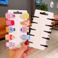 10Pcs Set Cartoon Hair Pins girls kids hair accessories Mini cute Solid hair clips for children mix design. 
